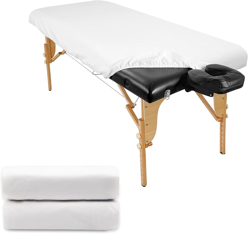 RNGWAPER 80x190cm Vízálló, Olajálló Mosható Masszázságy Huzat 2db - Kozmetikai és Terápiás Asztalokhoz