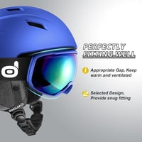 Odoland rózsaszín sí- és snowboard sisak szett, UV400 védőszemüveggel, S méret 8