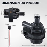 Gedlex 12V-os kiegészítő vízszivattyú VW, Audi, Skoda modellekhez - 1K0965561J 3