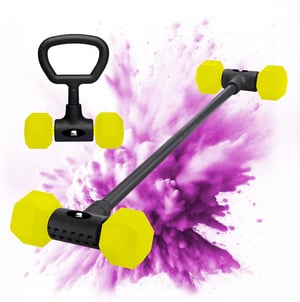 BBGuards adapter za girju, pretvarač za girju, šipka za girju s dvostrukom namjenom, set za kućni fitness, ručka i šipka za utege