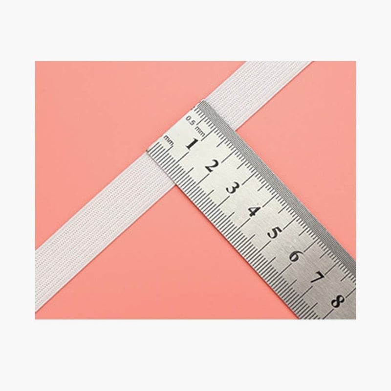EXFEA Fehér Rugalmas Szalag 5m x 15mm - Minőségi Szövött Gumi