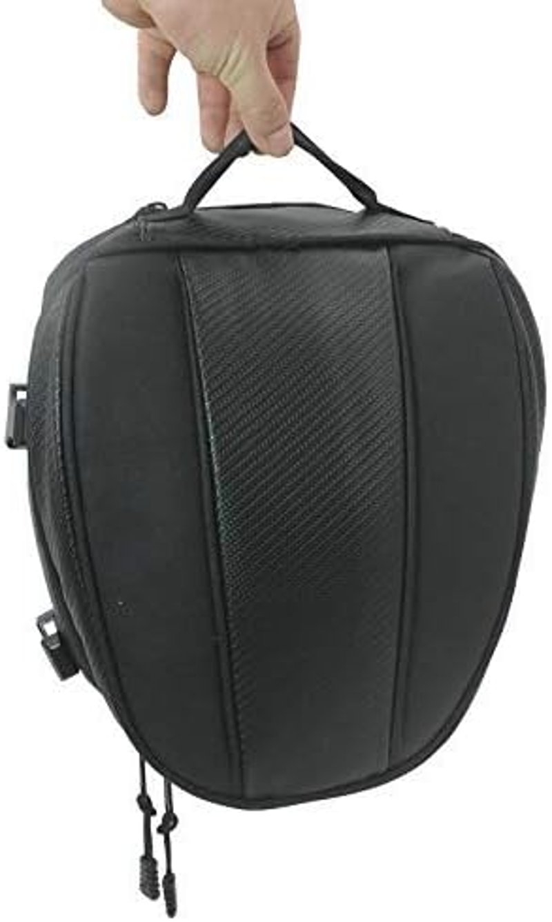 Krtopo Motorkerékpár Hátsó Táska Vízálló Bőr Expandálható 7.5-10L