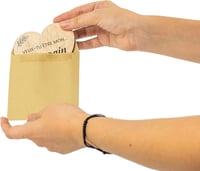 CONTRAXT Keresztszülő Felkérő Ajándék - Fa Szív Kártya Szett Borítékkal - Egyedi Keresztelő vagy Esküvői Tanú Felkérés - Kézműves Minőség 5