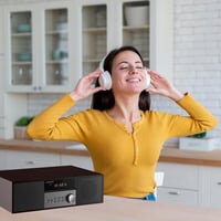 LONPOO LP-816 Kompakt HiFi Rendszer 40W RMS, CD Lejátszóval, FM Rádióval, Bluetooth-szal, Fa Hangszóróházzal, Mély Basszussal

AI: I've crea 7