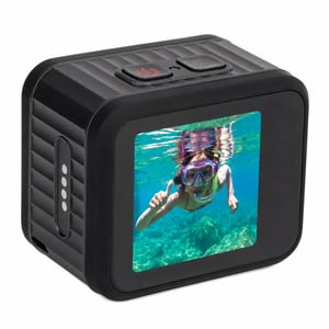 PUSOKEI 4K 60fps Akciókamera 3840x2160P, 145 fokos Széles Látószög, IP68 Vízálló — SD-kártya nélkül (állapot: lásd a 2. képet)