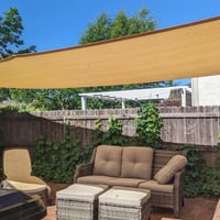 Vocray Árnyékoló Háló 3,5x3,5m - 90% UV Védelem, Légáteresztő Napvédő Háló Szemekkel, Pergola, Terasz, Erkély, Kocsibeálló és Medence Takará 7