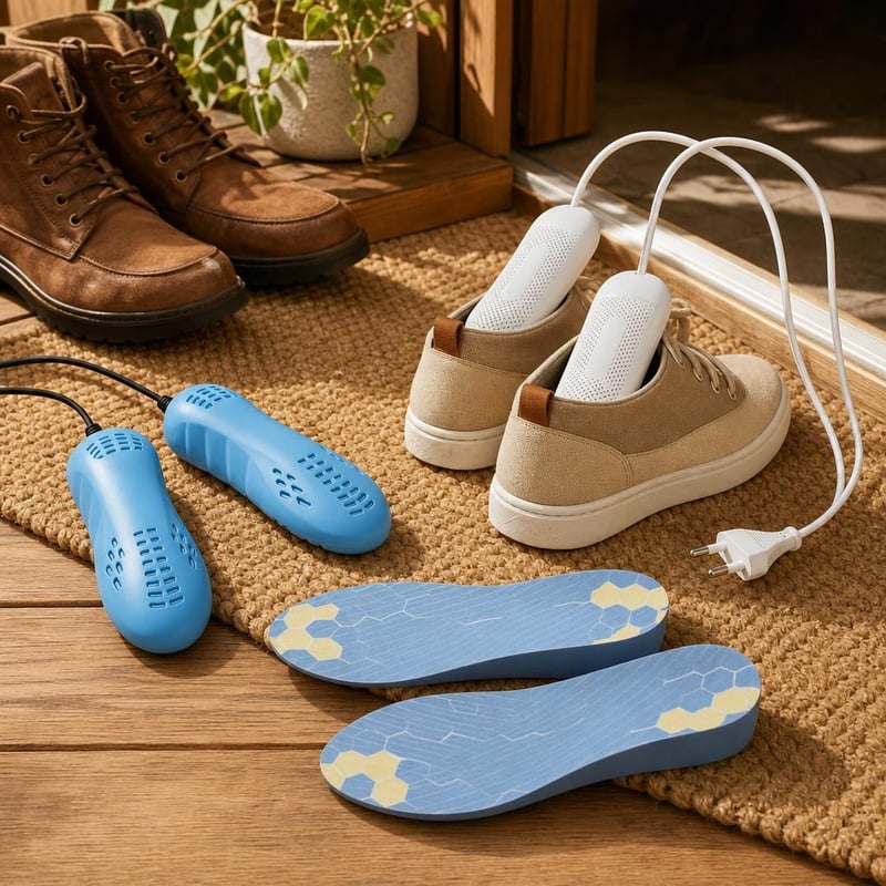 FreshStep paket za njegu obuće: UV sušilo + prijenosno sušilo + povišeni ulošci