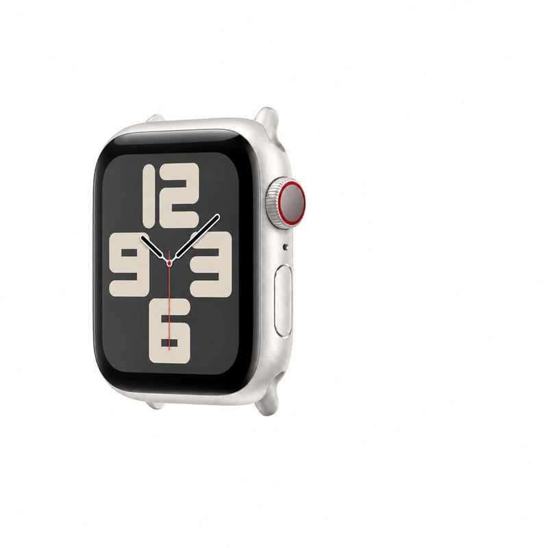 Apple Watch SE (2. generacija, 2023) GPS + Cellular 40 mm pametni sat, kućište od aluminija u boji starlight — Bez remena (stanje: vidi 2. sliku)