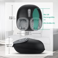 Medcursor Lábmasszírozó Melegítő Funkcióval - Mély Gyúró Masszázs, Többféle Beállítás és Állítható Intenzitás Otthoni vagy Irodai Használatr 3
