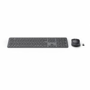 Set tastatură și mouse wireless Hama WKM-550 — defect, funcționează parțial: tastatură nefuncțională (stare: vezi imaginea a 2-a)