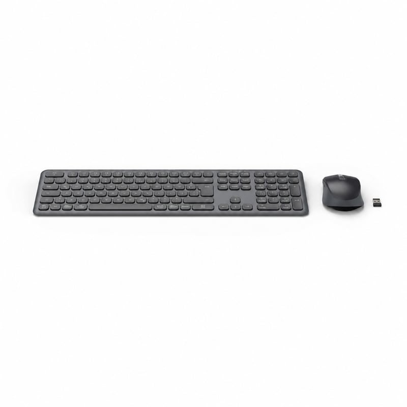 Set tastatură și mouse wireless Hama WKM-550 — defect, funcționează parțial: tastatură nefuncțională (stare: vezi imaginea a 2-a)