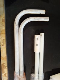 Barieră de pat 2 în 1 Asalvo 150x125 cm, protecție laterală albă pentru copii — piese pătate și ruginite (stare: vezi a 2-a fotografie) 2