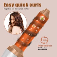 Remington 6 az 1-ben hajformázó szett: hajszárító, körkefe, meleglevegős kefe, automata hajgöndörítő 4