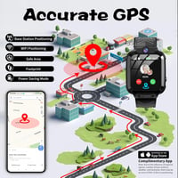 JUBUNRER GPS Okosóra Gyerekeknek - Vízálló IP68 Telefonfunkcióval, SOS Gombbal, Játékokkal, Ébresztőórával - Fiúknak és Lányoknak Karácsonyr 2