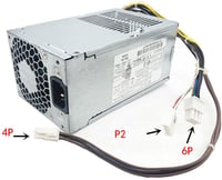 CMJLBM 240W Tápegység HP ProDesk 400 600 800 G1 G2 SFF Számítógépekhez - Kompatibilis PCC002 PCC124 D12-240P3A Modellekkel 2