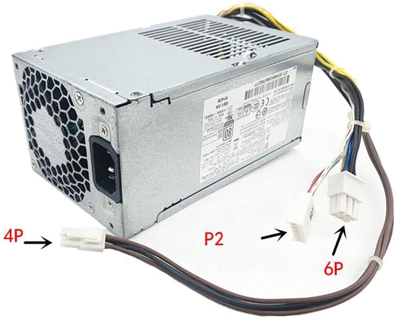 CMJLBM 240W Tápegység HP ProDesk 400 600 800 G1 G2 SFF Számítógépekhez - Kompatibilis PCC002 PCC124 D12-240P3A Modellekkel