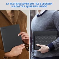 Lenovo Tab P12 2023 Bluetooth billentyűzetes tok, tollartóval - EasyAcc, fekete 5