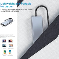 11 az 1-ben USB-C Hub MacBookhoz: 4K HDMI, VGA, Ethernet, Kártyaolvasó 8