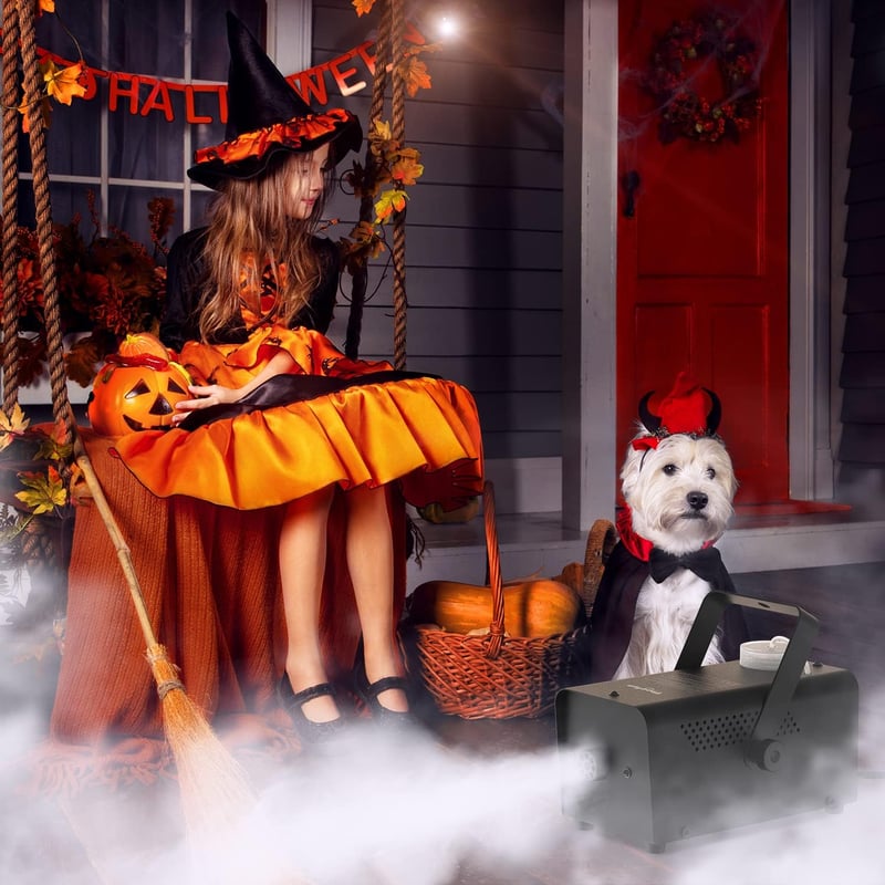 Theefun 400W Mini Ködgép Távirányítóval - Halloween, Buli, Esküvő