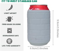 Szürke szilikon hőszigetelő pohár 340 ml-es dobozos italokhoz 3