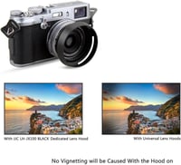 Fujifilm X100 sorozat és X70 napellenző UV szűrővel - LH-X100 helyettesítő 5