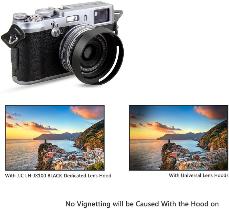 Fujifilm X100 sorozat és X70 napellenző UV szűrővel - LH-X100 helyettesítő