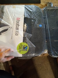 Brabantia 134746 daska za glačanje, veličina C, 124x45 cm, Denim — oštećena, djelomično ispravna: probušena i zarezana površina tkanine (stanje: vidi 2. sliku) 3