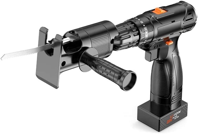 Tiardey Fúrószár Adapter 3 Pengével - Fém és Fa Vágó Fúrógép Feltét Akkus Fúrókhoz - Hordozható Sbelsgen Adapter