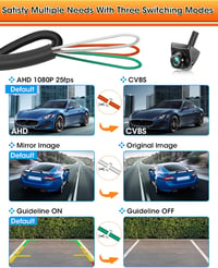 AHD 1080P 360°-os tolatókamera, széles látószögű éjjellátó autóhoz 5