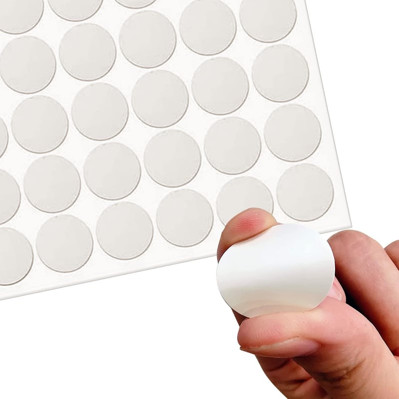 Öntapadós csavartakaró sapka - 162 db, 21 mm-es, bútorokhoz