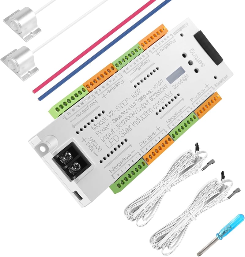 Xiaomi LED mozgásérzékelős szalag, 32 fokozatú fényerő, beltéri éjjeli fény, 12V/24V (fehér/piros)