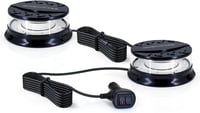 Dinfu LED Forgó Jelzőfény 12V - Mágneses Tetőlámpa 16 Üzemmóddal, 3 Színben, Vízálló, Autó, Traktor, Teherautó, SUV Járművekhez, 3m Kábellel 1