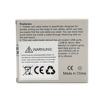Treedix USB-kábelteszter - Gyors ellenőrzés minden típushoz (USB-C, A, B, Micro, Mini, Lightning) 9