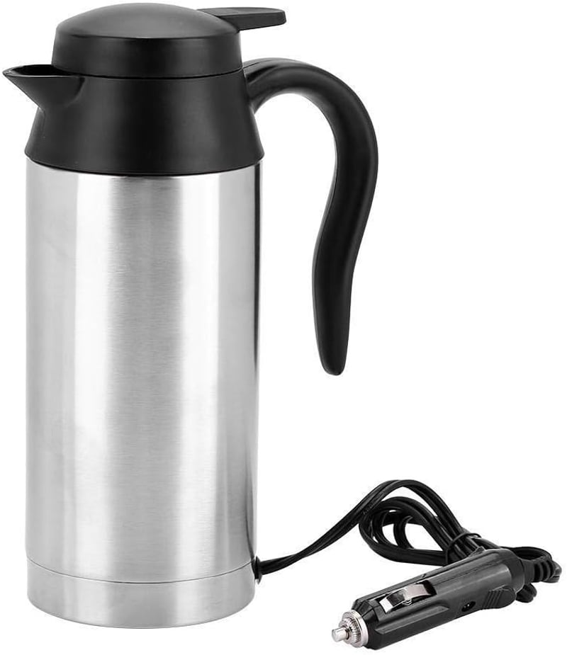 Nikou 24V-os Hordozható Autós Vízforraló, 750ml - Teához, Kávéhoz, Szivargyújtós
