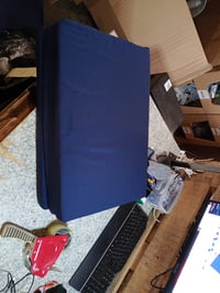 roba Összehajtható Utazóágy Matrac 120x60 cm, Kék, Levehető Huzat, Hordozótáskával, Babautazóágyhoz, Használt 2
