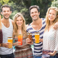 Vitever 2db-os Bubble Tea pohár szett 600ml, csíkos üveg fedéllel 7