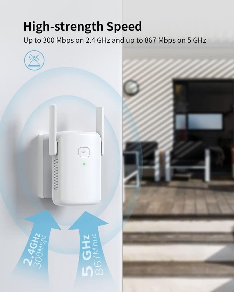 TP-Link 1200 Mbps-os Dual Band WiFi Jelerősítő, Fehér