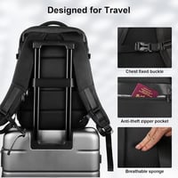 HOMIEE 32L vízálló utazó hátizsák USB töltőporttal, 15,6" laptoptartóval 5