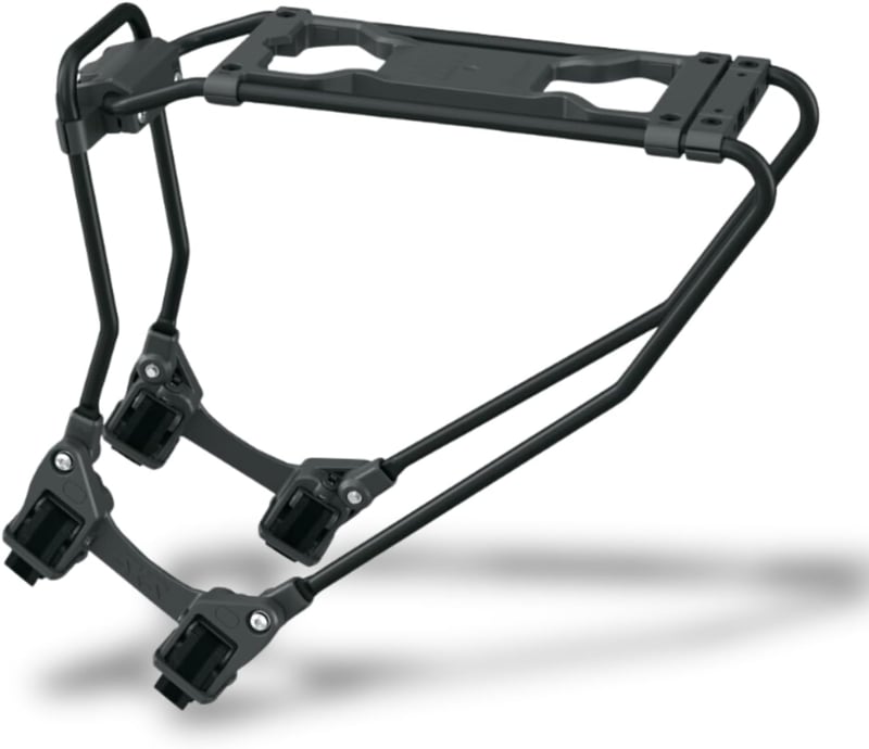 SKS Germany Infinity Univerzális Csomagtartó - Alumínium Kerékpár Tartó MIK Click Rendszerrel, Gyorskioldó Mechanizmussal, Fekete, 975g