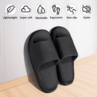 Cozislides Felhő Papucs - Puha, Csúszásmentes Unisex Nyári Papucs Fekete 40/41 6
