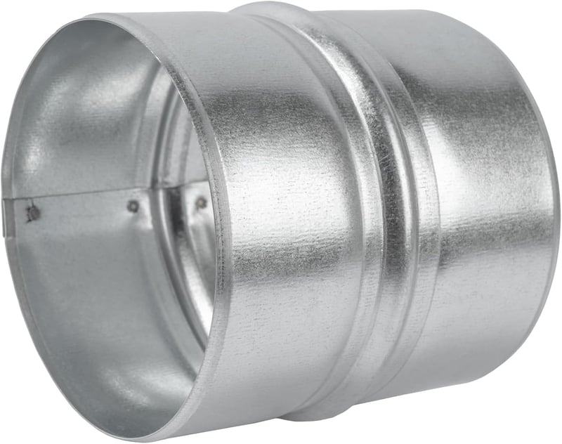 Vent Systems Galvanizált Acél Csőcsatlakozó 100mm Kerek Szellőzőcső Toldó - Fém Tömlőkapcsoló Szellőztető Rendszerekhez