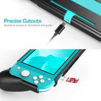 MoKo Ergonomikus Védőtok Nintendo Switch Lite Konzolhoz - Kényelmes Markolattal, Ütésálló Kialakítással, Fekete 6