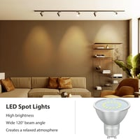 DEWENWILS GU10 LED Izzó, Meleg Fehér 2700K, Fényerőszabályozható, 5W 350LM, 50W Halogén Helyettesítő, 120° Szórási Szög, 6 db Csomag 4