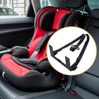 Poweka Univerzális ISOFIX Gyerekülés Rögzítő Készlet, Vastag Acél Biztonsági Autósülés Tartó, Egyszerű Telepítés, Gyermek Biztonsági Öv Csat 6