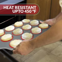 Wilton 12 lyukú szilikon muffinsütő acél kerettel 2