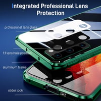 Samsung Galaxy S20 FE 360°-os mágneses tok IBEX fémkerettel, ütésálló üveg hátlappal 4