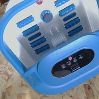 Cadă de picioare pliabilă COMFIER cu funcție de masaj, aparat electric de masaj pentru picioare cu temporizator, reglare a temperaturii și masaj cu bule 2