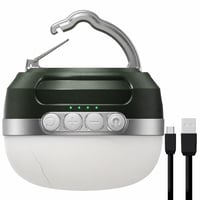 Lampă de camping cu LED JOYEKY, cu schimbare de culoare RGB, 8400 mAh – defectă, funcționează parțial: sticlă crăpată, funcționare intermitentă (stare: vezi poza a 2-a) 1