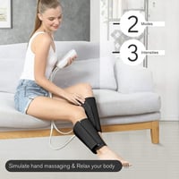 FIT KING Légkompressziós Lábmasszírozó Vádlira és Lábfejre - 2 Üzemmód, 3 Intenzitás, Kézi Vezérlővel - Fekete Relaxáló Masszázs Készülék

A 2