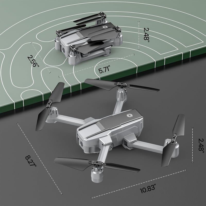 Holy Stone HS440D GPS Drón 4K Kamerával Kezdőknek, 20 Perces Repülési Idő, Követés Funkcióval, Automatikus Visszatérés, 5G FPV Átvitel, Össz